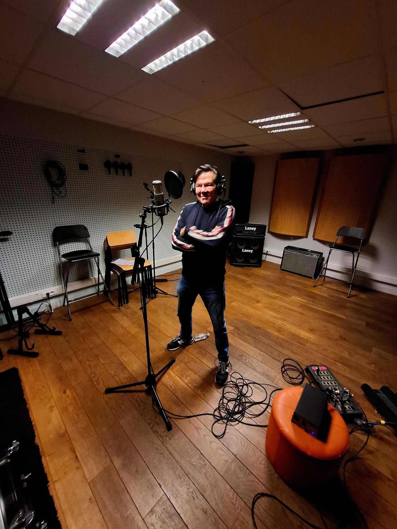Jacques Lemière en studio d’enregistrement